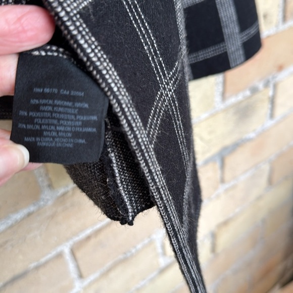 Anthropologie Moth Plaid Black and White Blazer - Picture 7 of 8